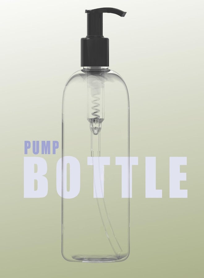 Thinqkart Select Empty Plastic Pump Bottles Dispenser 300ml Portable Clear BPA-Free Cylinder Shampoo Lotion Durable Refillable Containers for Massage Oil, Liquid Soap (Pack of 2 Bottles) - Image 5
